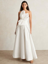 Women - Acler Ivory Plissé Fan Strapless Maxi Dress in Ivory | Reiss