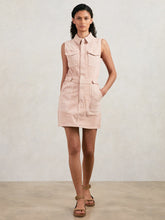 Women - Good American Denim Zipped Mini Dress in Petal Pink | Reiss